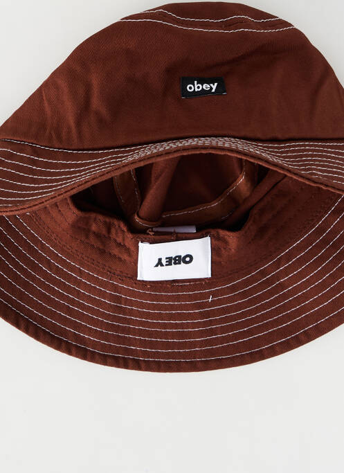 Chapeau marron OBEY pour homme