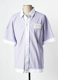 Chemise manches courtes violet HOLOGRAM homme