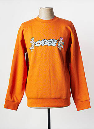 Sweat-shirt orange OBEY homme
