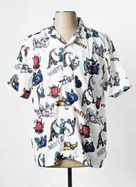 Chemise manches courtes blanc WASTED PARIS homme