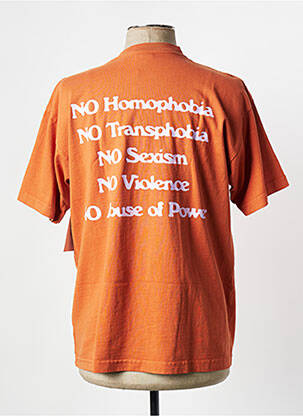 T-shirt orange OBEY homme