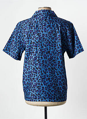 Chemise manches courtes bleu WASTED PARIS homme