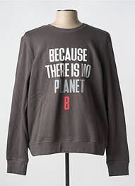 Sweat-shirt gris ECOALF homme