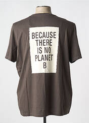 T-shirt marron ECOALF pour homme seconde vue