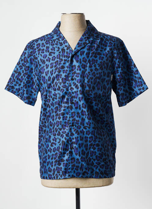 Chemise manches courtes bleu WASTED PARIS pour homme