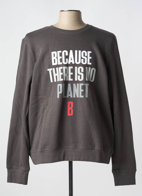 Sweat-shirt gris ECOALF pour homme