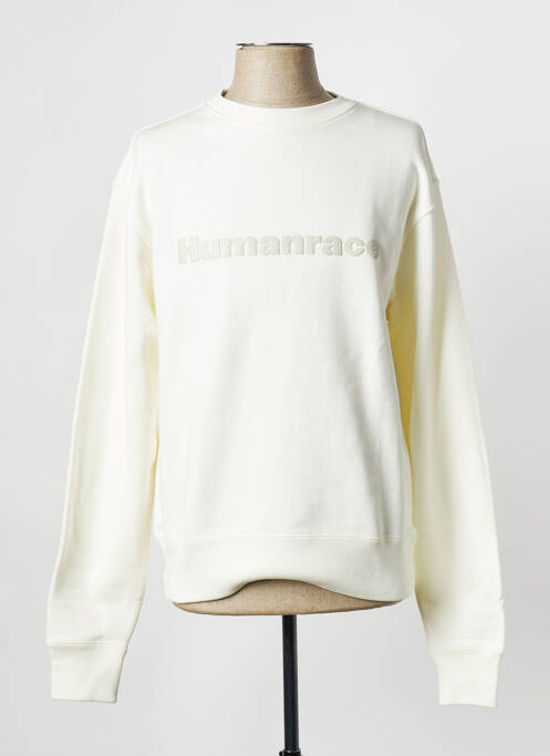 Sweat-shirt blanc ADIDAS pour homme