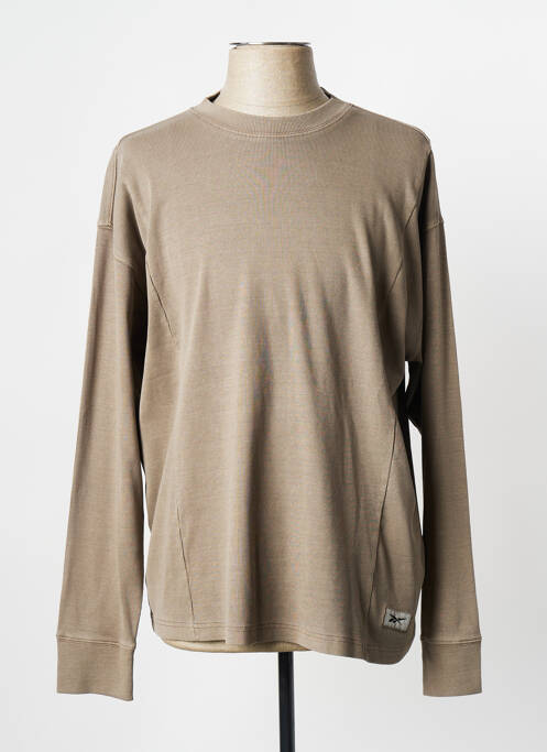 Sweat-shirt marron REEBOK pour homme