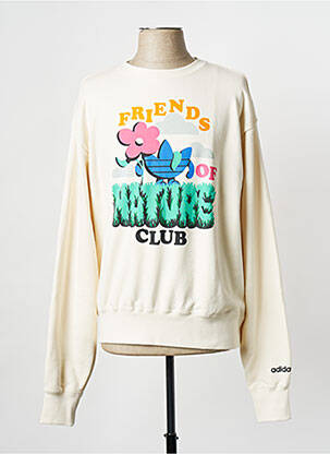 Sweat-shirt beige ADIDAS homme