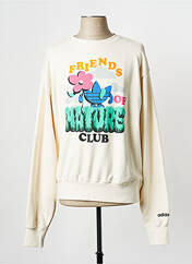 Sweat-shirt beige ADIDAS pour homme seconde vue