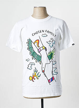 T-shirt blanc VANS pour homme