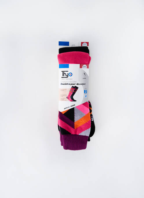 Chaussettes rose THYO pour femme