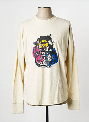 T-shirt beige GOUACHE pour homme