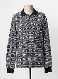 Polo noir OBEY homme