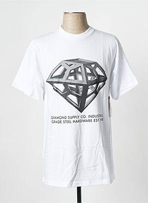 T-shirt blanc DIAMOND SUPPLY CO homme