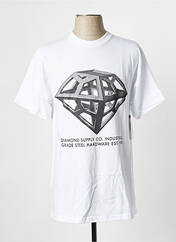 T-shirt blanc DIAMOND SUPPLY CO pour homme seconde vue