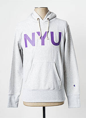 Sweat-shirt gris CHAMPION homme