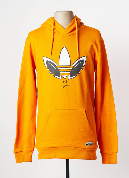 Sweat-shirt orange ADIDAS pour homme