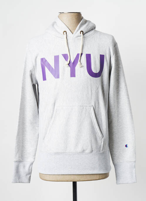 Sweat-shirt gris CHAMPION pour homme