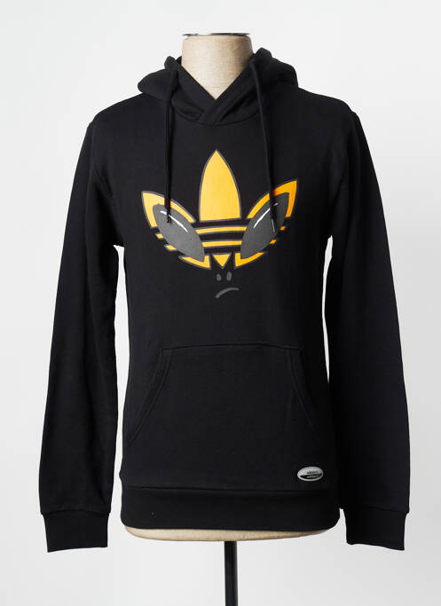 Sweat-shirt noir ADIDAS pour homme