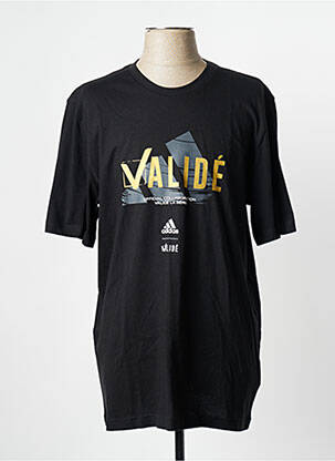 T-shirt noir ADIDAS homme