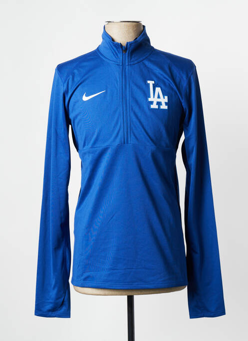 Sweat-shirt bleu NIKE pour homme