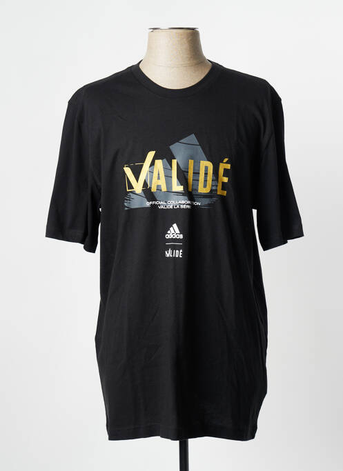 T-shirt noir ADIDAS pour homme