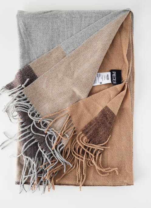 Foulard beige PIECES pour femme