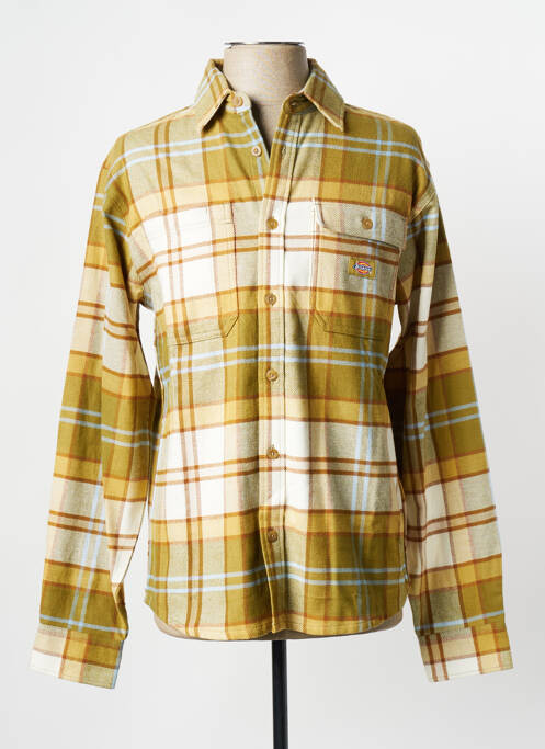 Chemise manches longues vert DICKIES pour homme