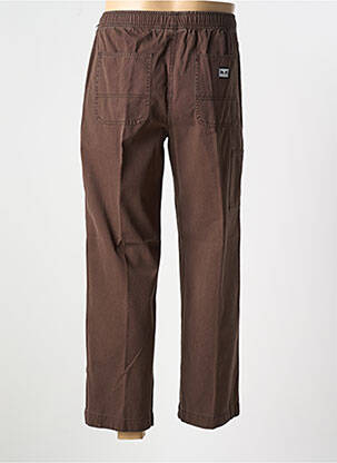 Pantalon droit marron OBEY homme
