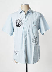 Chemise manches courtes bleu OBEY pour homme seconde vue
