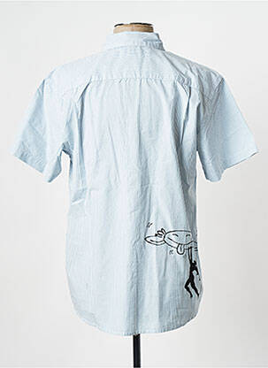 Chemise manches courtes bleu OBEY homme