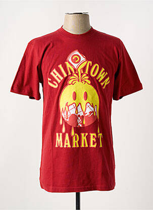T-shirt rouge CHINATOWN MARKET pour homme