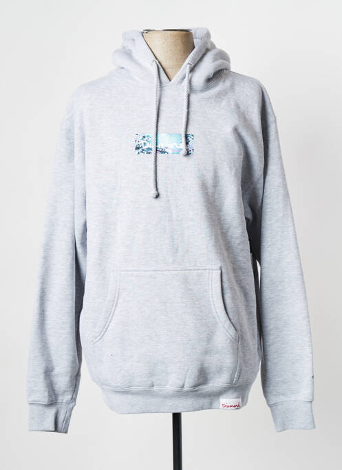 Sweat-shirt gris DIAMOND SUPPLY CO pour homme