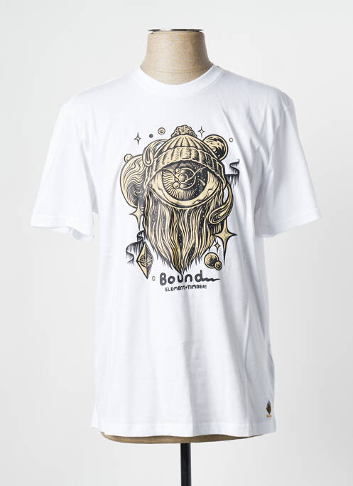 T-shirt blanc ELEMENT pour homme