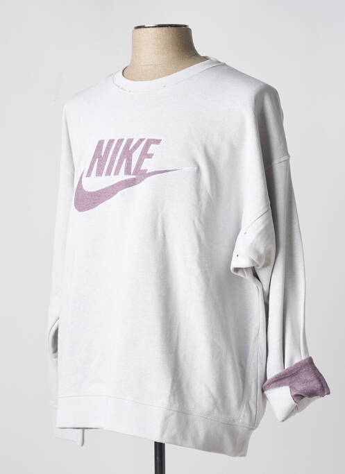 Sweat-shirt gris NIKE pour homme