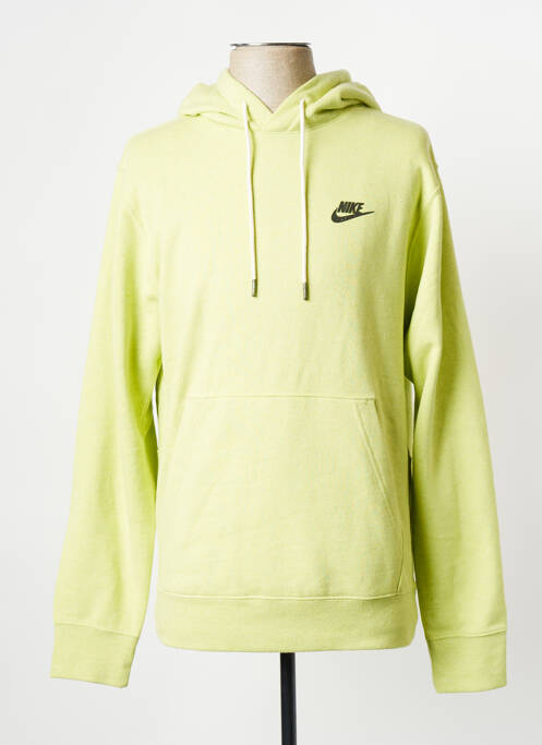 Sweat-shirt vert NIKE pour homme