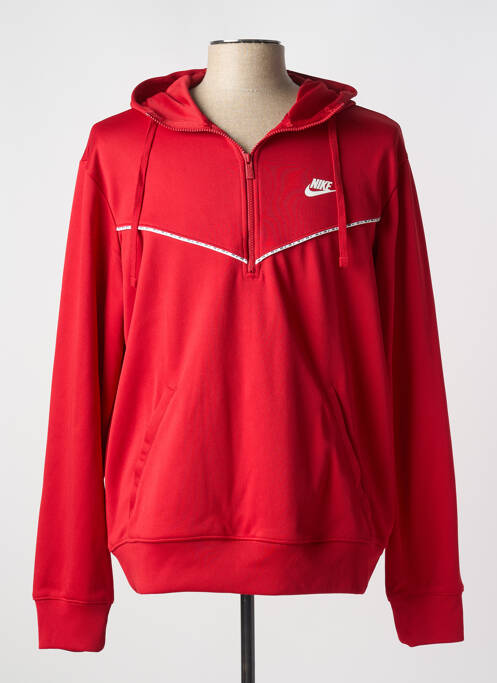 Sweat-shirt rouge NIKE pour homme