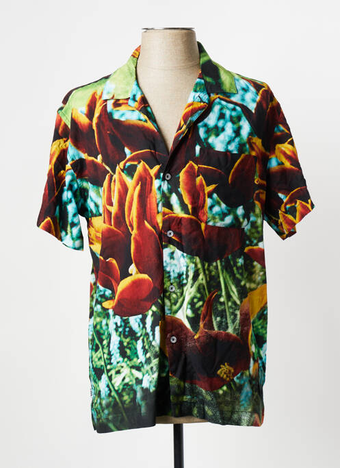 Chemise manches courtes orange OBEY pour homme