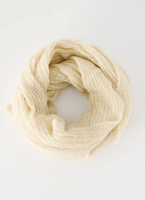 Col / Tour de cou blanc PIECES pour femme