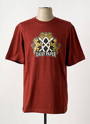T-shirt rouge DAILY PAPER pour homme seconde vue