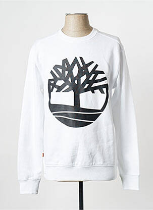 Sweat-shirt blanc TIMBERLAND homme