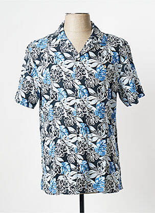 Chemise manches courtes bleu FARAH pour homme