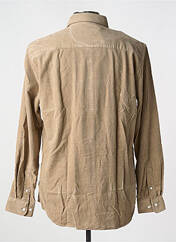 Chemise manches longues beige MINIMUM pour homme seconde vue