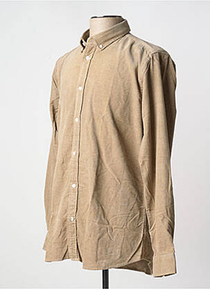 Chemise manches longues beige MINIMUM homme
