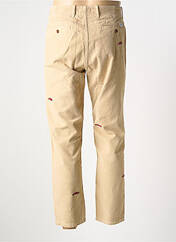 Pantalon droit beige EDMMOND STUDIOS pour homme seconde vue