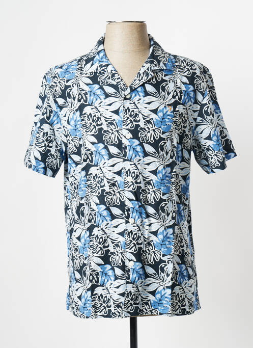 Chemise manches courtes bleu FARAH pour homme