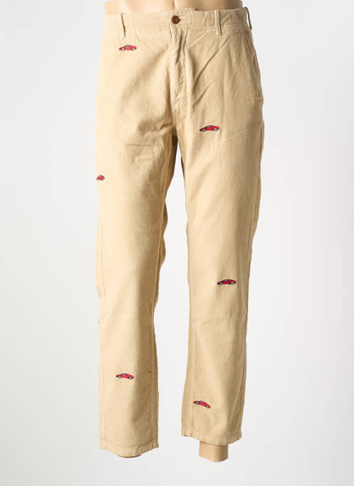 Pantalon droit beige EDMMOND STUDIOS pour homme