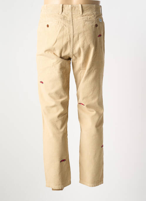 Pantalon droit beige EDMMOND STUDIOS pour homme