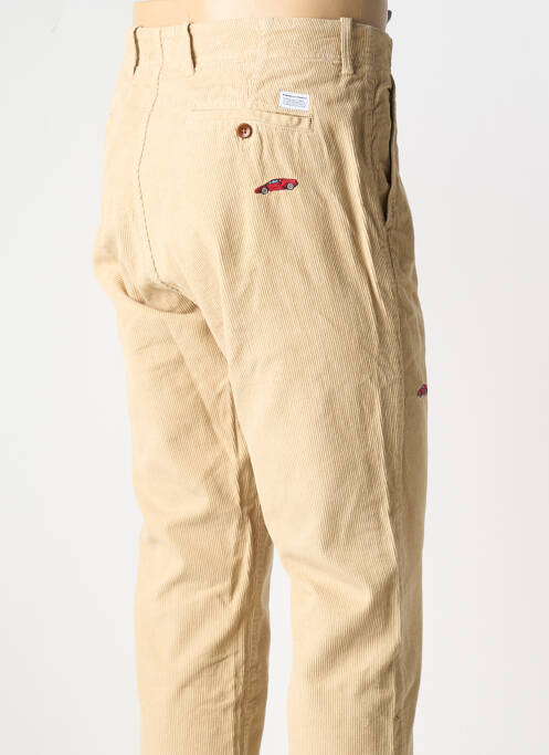 Pantalon droit beige EDMMOND STUDIOS pour homme